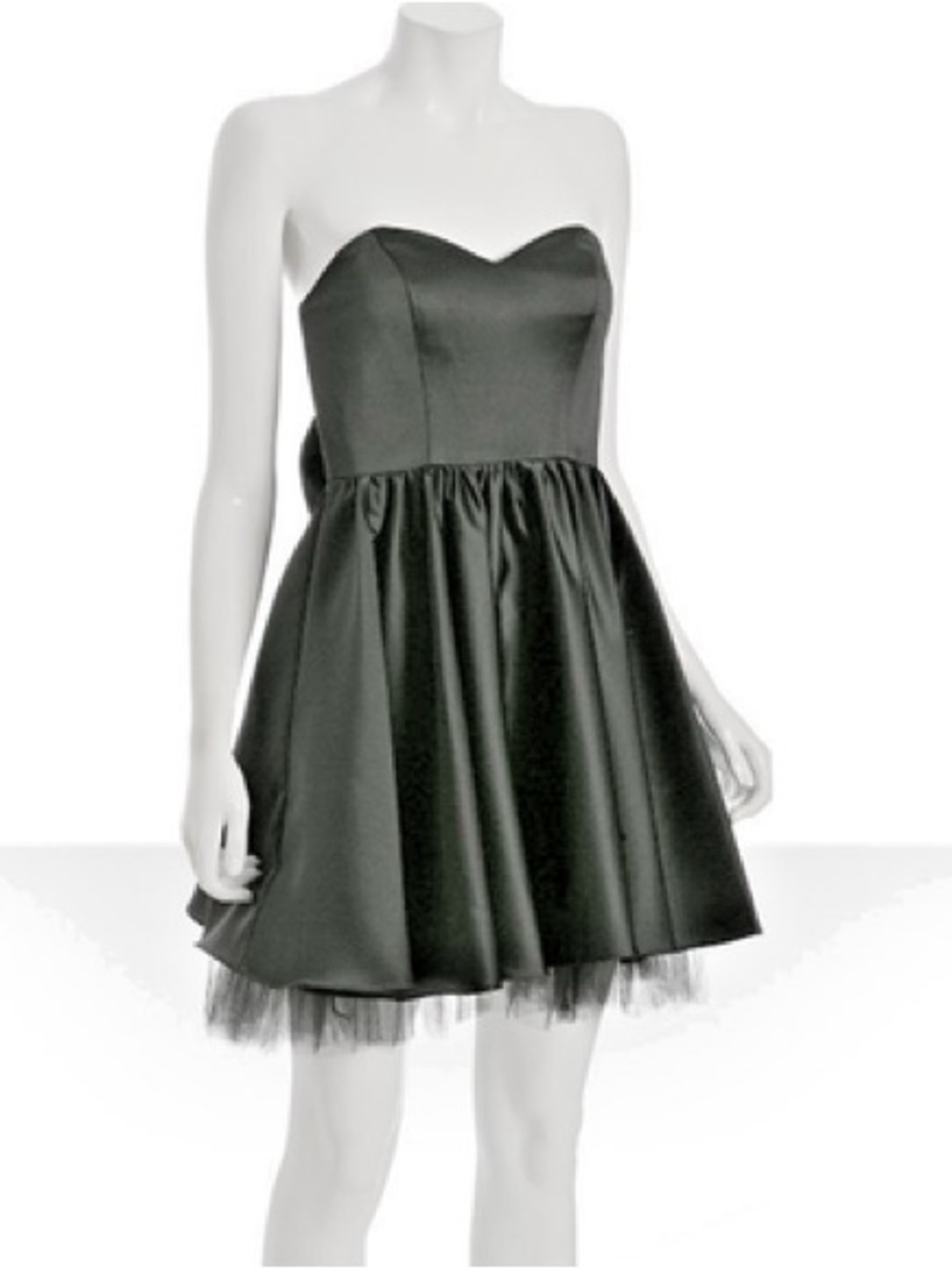 Strapless Sweetheart Black Party Dress